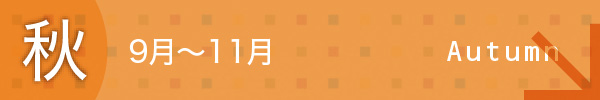 イベントカレンダー/秋　9月から11月