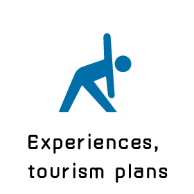 Experiences, tourism plans