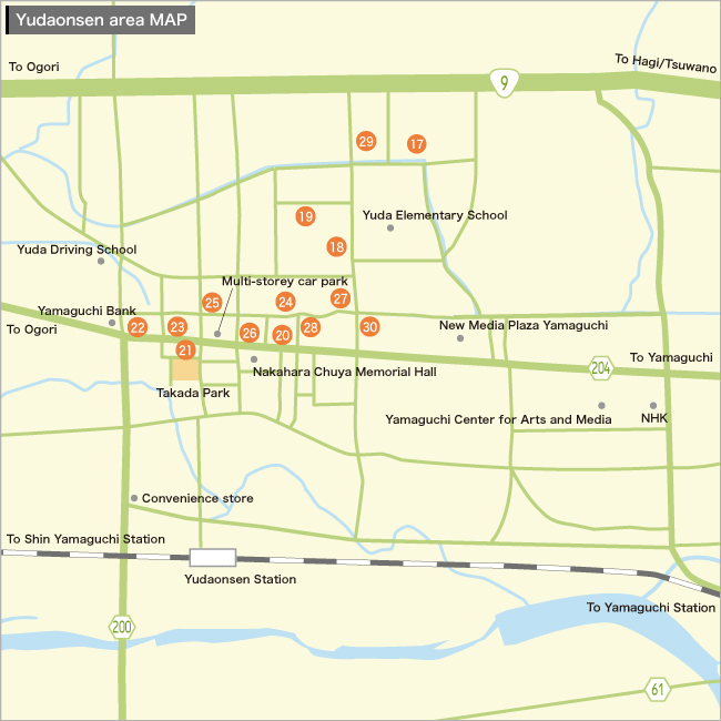 Yudaonsen area MAP