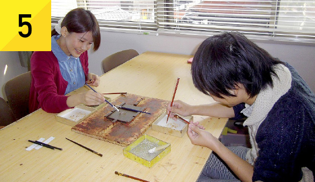 山口ふるさと伝承総合センター/大内塗体験