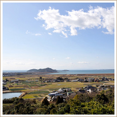 山口市秋穂二島にある朝日山の眺望