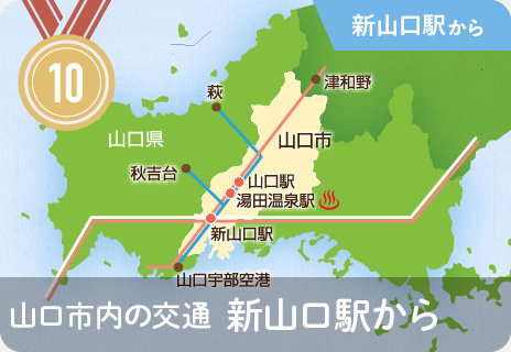 山口市内の交通　新山口駅から