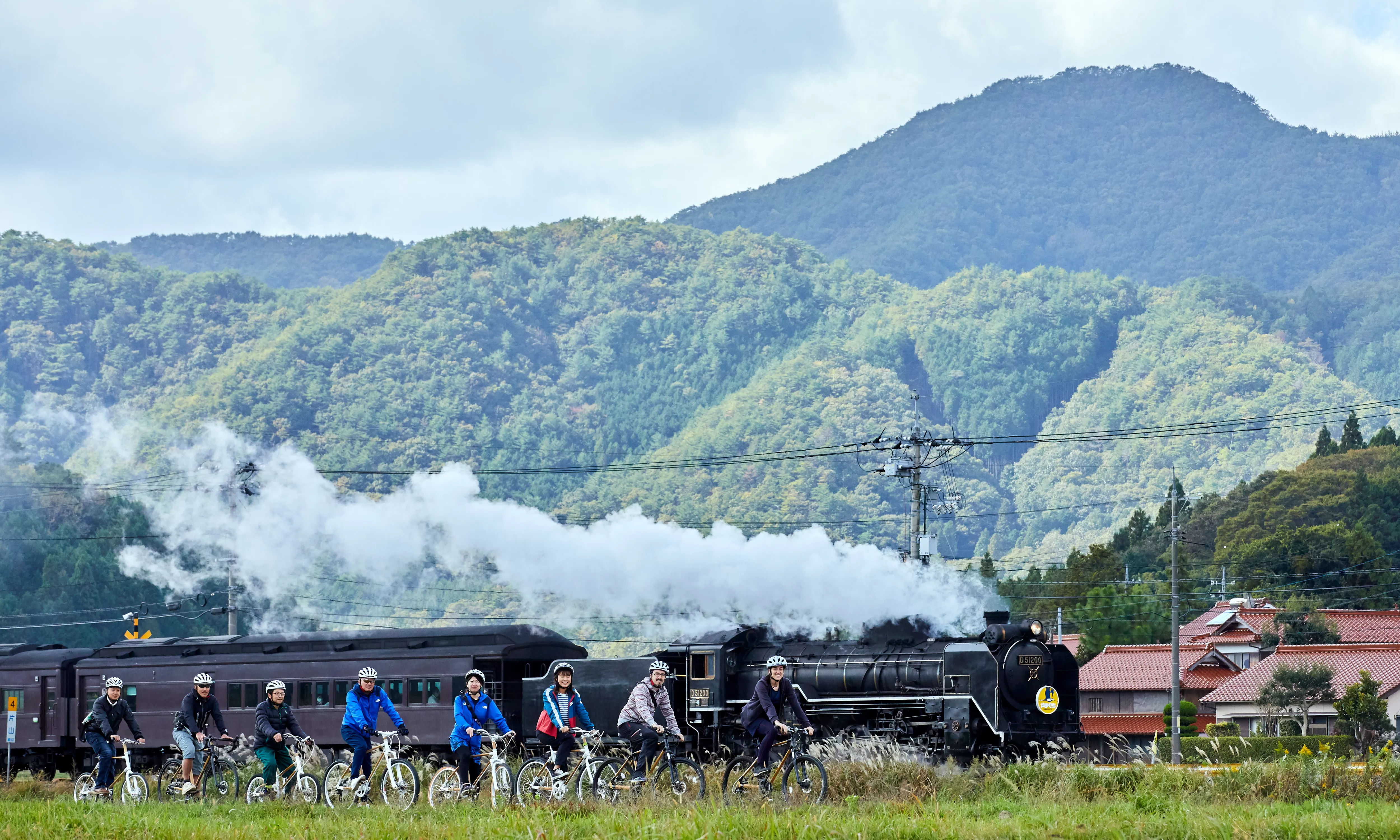 阿東サイクリングSL山口号並走