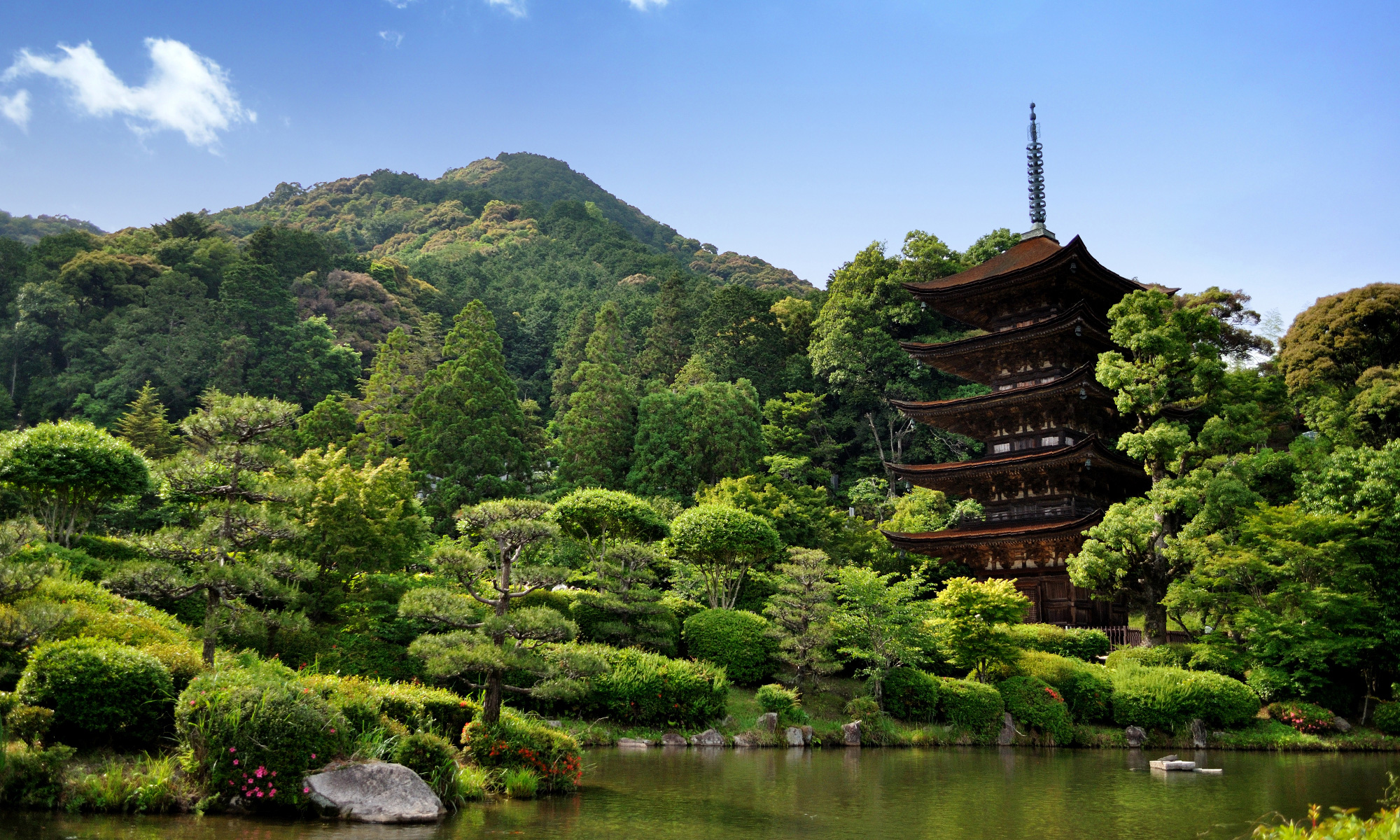 Pagoda de cinco pisos del Templo de Rurikoji