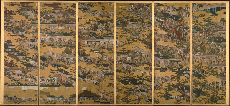 《洛中洛外図屏風(舟木本)》東京国立博物館